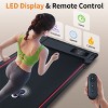 FIONECA Walking Pad Treadmill with 8¡ã Incline ¨C 2.5HP, Remote Control, LED Display, 220 lbs Capacity - 3 of 4