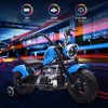Kids Electric Off-Road Dirt Bike,36V Motorcycle with Top Speed of 16.5 Mph, Spring Suspension, Led Lights, Music Player, for Teens - 2 of 4