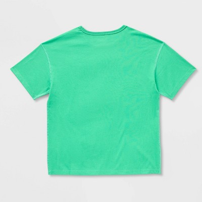 Cat & Jack Kids' Adaptive St. Patrick's Day 'Luck' Graphic T-Shirt - Cat & Jack™ Green XL — фото 2