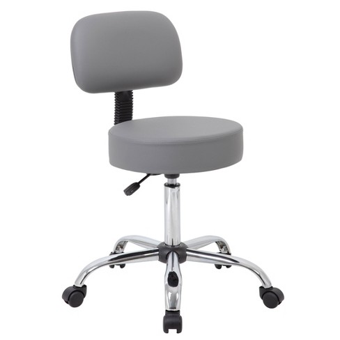 All Purpose Work Stool with Padded Seat and Back :: hip chair