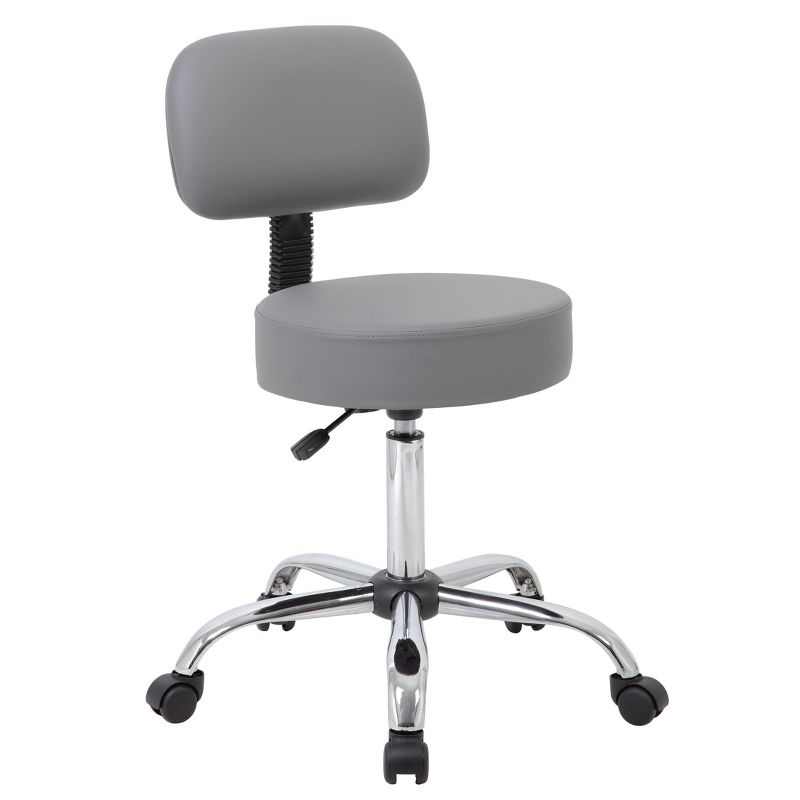 Medical Stool with Back Cushion - Boss Office Products, 1 of 9
