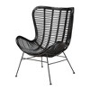 bali & pari Colorado Modern Bohemian Rattan and Metal Accent Chair - image 2 of 4