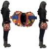 Amerileather Rainbow Feesh Purse – Multicolored Sheepskin Handbag with Fish-Scale Design and Artistic Fabric Construction - 3 of 3