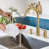 WOWOW 4 in. Single Handle Pull Down Sprayer Kitchen Faucet with Soap Dispenser - 2 of 4