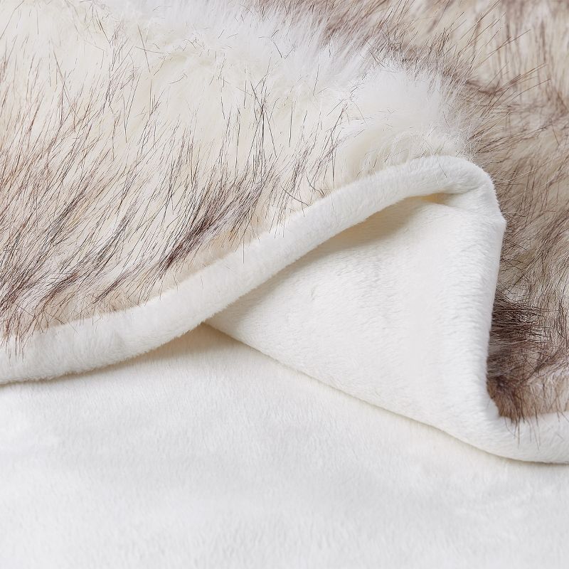 Hastings Home Faux Fur Throw Blanket - Hypoallergenic for Sofas and Beds, 2 of 9