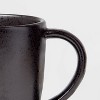 17oz Earthenware Houlton Mug Black - Threshold™: Traditional Coffee Cup, Dishwasher & Microwave Safe, 1 Piece - 3 of 3