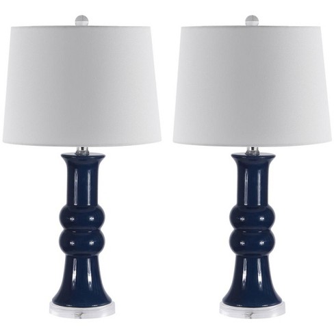 Lamber Table Lamp (set Of 2) - Blue - Safavieh : Target