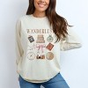 Simply Sage Market Wanderlust Travel Collage Garment Dyed Long Sleeve - 2 of 4