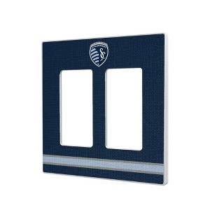 MLS Western Conference Teams Stripe Hidden-Screw Light Switch Plate for Double Rocker - 1 of 4