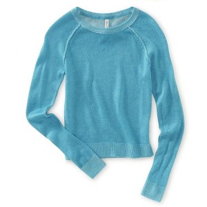 Aeropostale Womens Ls Raglan Crew Knit Sweater - 1 of 1