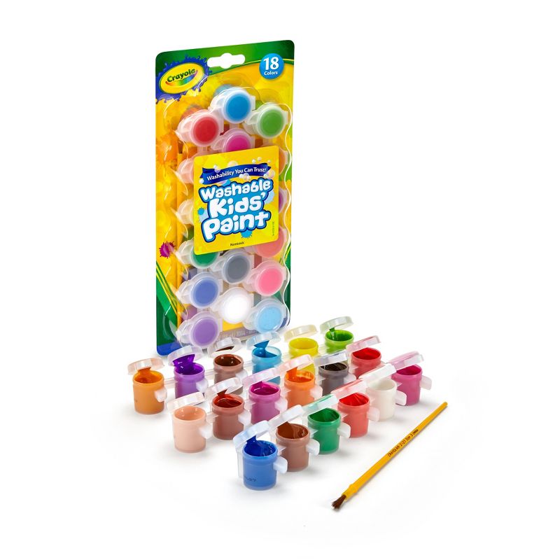 Crayola 18ct Washable Paint Set for Kids, 2 of 6