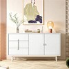 White Wood Grain Wallpaper Roll Peel & Stick Waterproof Self Adhesive Vinyl Contact Paper for Furniture and Walls - 2 of 4