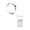 Perfect Holiday Red, White & Blue Stars String Light - Battery Operated - 3 of 3