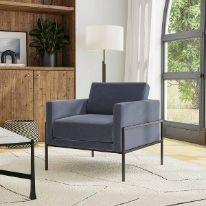 Modern Metal Frame Accent Chair - HomePop - 1 of 4