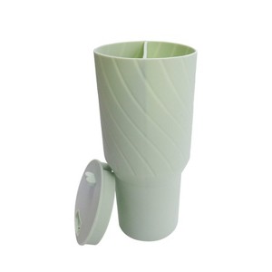 For Stanley Cup 2-divided Silicone Liner Compartment Cup, Size: 40oz(Green) - 1 of 4