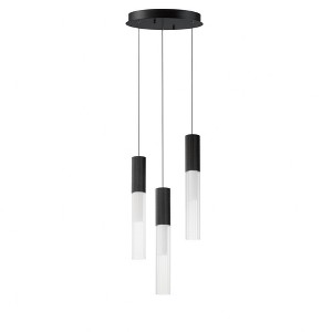 ET2 Lighting Reeds 3 - Light Pendant in  Black - 1 of 3