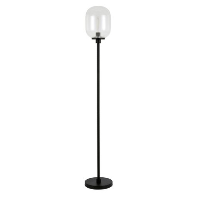 Hudson and Canal 69" Tall Floor Lamp with Glass Shade