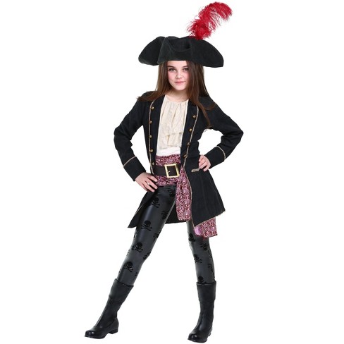 Traditional Red and Black Buccaneer Pirate Men Costume - Pirate Costumes