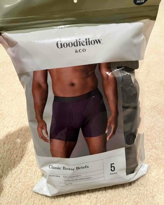 Men's Boxer Briefs 5pk - Goodfellow & Co™ Plum Purple/burgundy/teal ...
