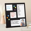 Juvale Large Magnetic Metal Board for Magnets - Tabletop Memo Display Easel Stand for Home, Office, School (Black, 12.6 In) - 4 of 4