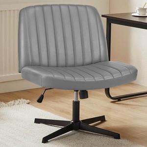 MyDepot Office Chair Adjustable Height Ergonomic Wide Seat No Wheels Armless - 1 of 4