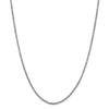Black Bow Jewelry 2mm, 14k White Gold, Solid Byzantine Chain Necklace - 3 of 4