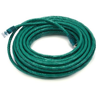 Monoprice Cat5e Ethernet Patch Cable - 50 Feet - Green | Network Internet Cord - RJ45, Stranded, 350Mhz, UTP, Pure Bare Copper Wire, 24AWG