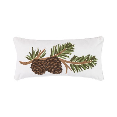 C&F Home Pinecone Branch Tufted Pillow
