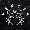 Junior's Women Lost Gods Zodiac Cancer Line Symbol Crop T-Shirt - 2 of 4