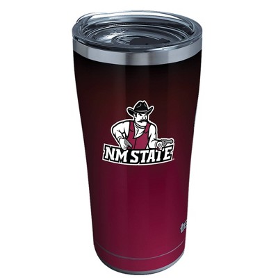 NCAA New Mexico State Aggies 20oz Ombre Stainless Steel Tumbler with Lid