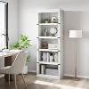 5-Shelf Bookcase, 67.4" Tall Wooden Bookshelf with Storage, Farmhouse Display Shelves for Home & Office - 2 of 4