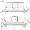 Okak Adjustable Outdoor Patio Wooden Daybed Lounge Chair with Cushions,Space-Saving Chaise Lounge for Patio,Poolside,Small Spaces - 2 of 4