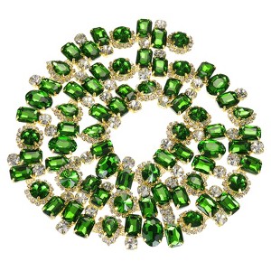 Unique Bargains Decorative DIY Necklace Flower Thick Rhinestone Claw Chain - 1 of 4