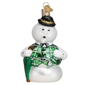 Old World Christmas 4.0 Inch Sam The Snowman Ornament Christmas Cartoon Rudolph Tree Ornaments - 1 of 3