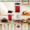 Itopfox 750W Professional Blender with 6-Cup Glass Jar, 6 Sharp Stainless Steel Blades for Smoothies, Shakes, Ice Crush, Juice, Puree, Soup in White - 4 of 4