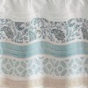 Printed and Pieced Rod Pocket Valance Aqua 50x18in - 2 of 4