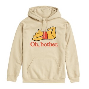 Men's - Winnie the Pooh - Oh Bother Sketch Graphic Fleece Pullover Hoodie - 1 of 4
