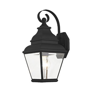Livex Lighting Exeter 1 - Light Wall Light in  Black - 1 of 2