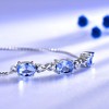 Adjustable Chain Bracelet for Women Silver Created Blue Topaz Ginger Lyne Collection - 3 of 4