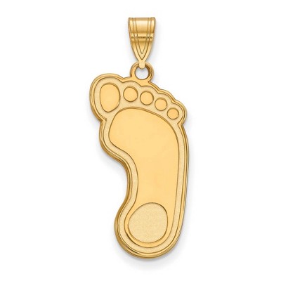 Black Bow Jewelry 10k Yellow Gold North Carolina Tar Heels NCAA Extra Large Pendant