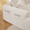 103" Corduroy Modular L-Shaped Sectional Sofa with Right Chaise - 4 of 4
