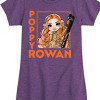 Girls' - Rainbow High - Poppy Rowan Christmas Skiing Fitted Short Sleeve Graphic T-Shirt - 2 of 4