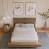Nexera Queen Napa Platform Bed with Headboard Brown Oak - 3 of 4