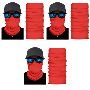 3 Pack Neck Gaiters Lightweight and Breathable Face and Neck Covers - 1 of 4
