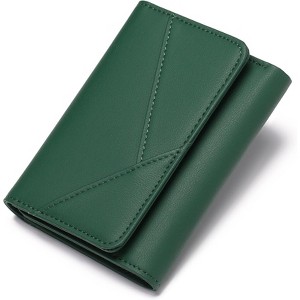 Clotth Small Wallets for Women - RFID Blocking PU Leather Trifold Ladies Wallet with Zipper Coin Pocket -Easy-to-Use,for Daily Use,Travel,Work - 1 of 4