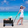 SKONYON Foldable Wagon Cart Collapsible Heavy Duty Cart with Wheels for Outdoor Camping - 2 of 4