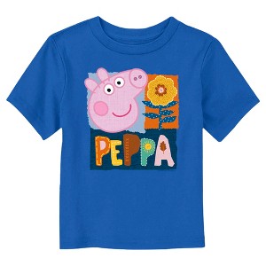 Toddler's Peppa Pig Embroidered Portrait T-Shirt - 1 of 3