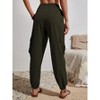 Joggers for Women Loose Drawstring High Waisted Cargo Pants with Pockets - 3 of 4