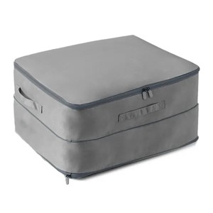 Racxily Large Foldable Storage Bag For Comforter Quilt Blanket Clothes Pillows Beddings Self Compression Organizer - 1 of 4