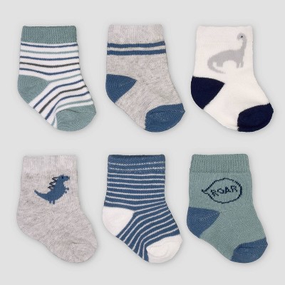 Image of Baby Boys' 6pk Dino Socks - Just One You® made by carter's